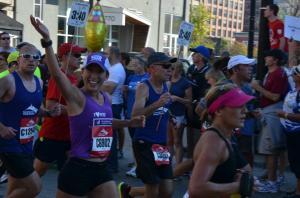 Mile 17 of the Chicago Marathon, 10/9/11